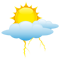 Céu limpo com tempestade eléctricas